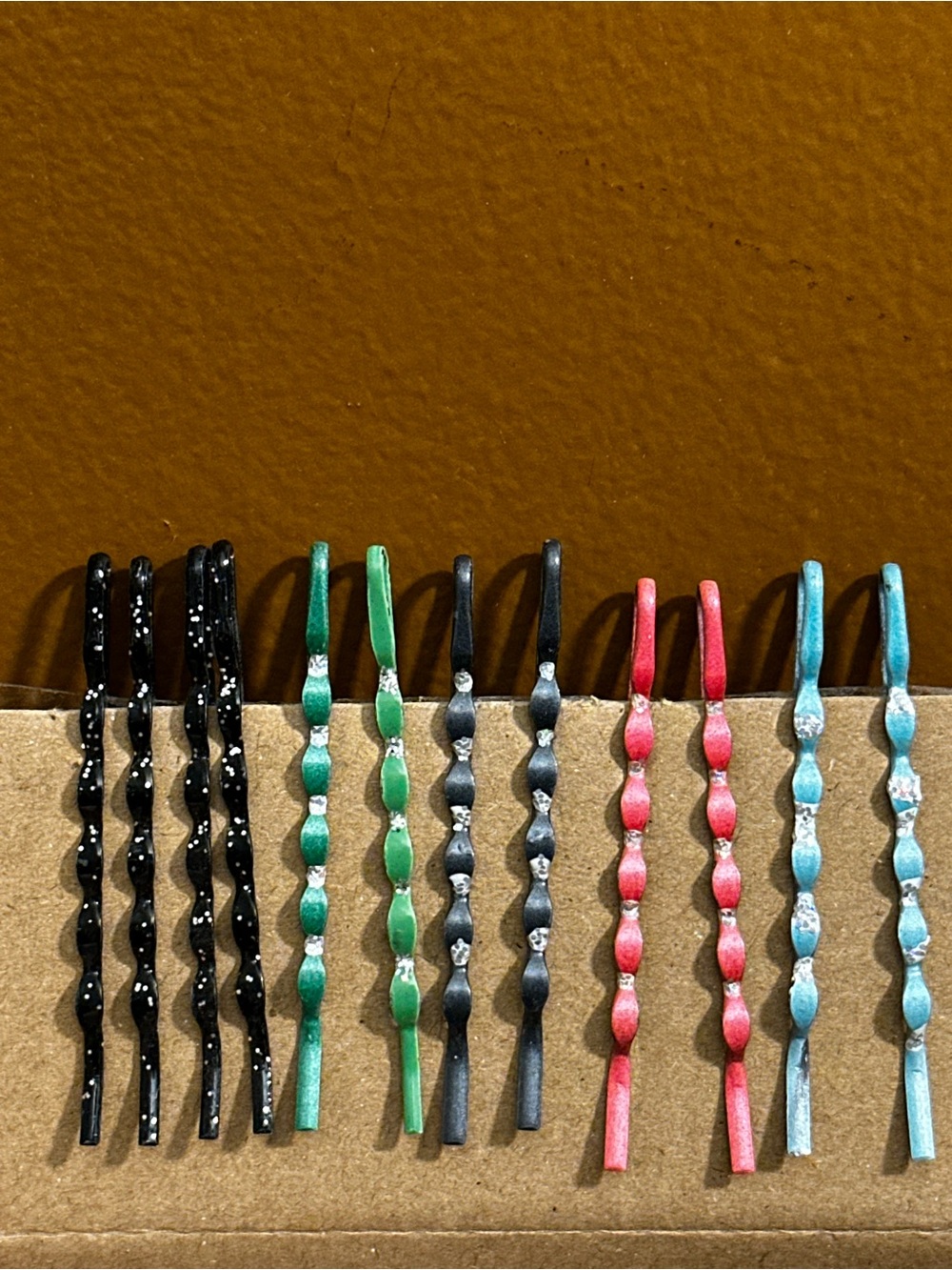 Decorative Vintage Bobby Pins - 12 Multi Color Set
